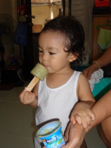 Gab's First Lick at the Popsicle