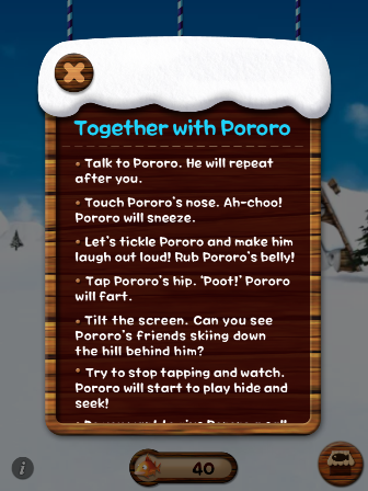 Pororo Ipad App - Interactions