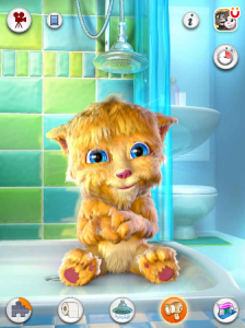 Talking Ginger iPad App - Bath Time