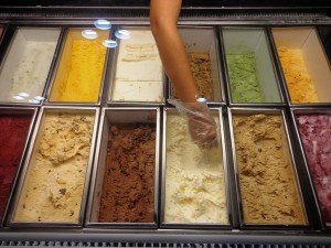 New Zealand Natural Ice Cream - Scooping
