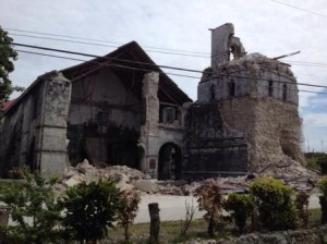 Baclayon Church after the Earthquake