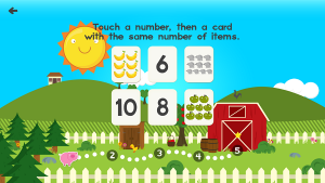 Animal Math Games for Kids - Match Count
