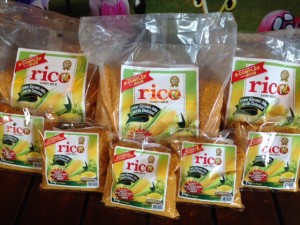 Rico Corn Rice Price and Package