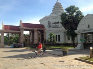 Biking to Angkor National Museum