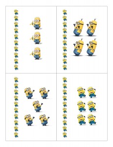 Minion Counting Flashcards 13-16