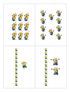 Minion Counting Flashcards 9-12