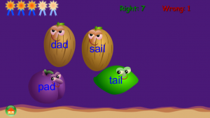 ABC Phonics Rhyming Words - Fruits