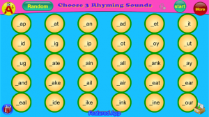 ABC Phonics Rhyming Words - Phonics List