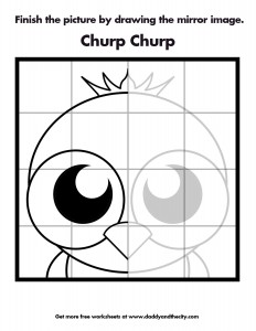 Churp Churp - Draw Mirror Image - Guided