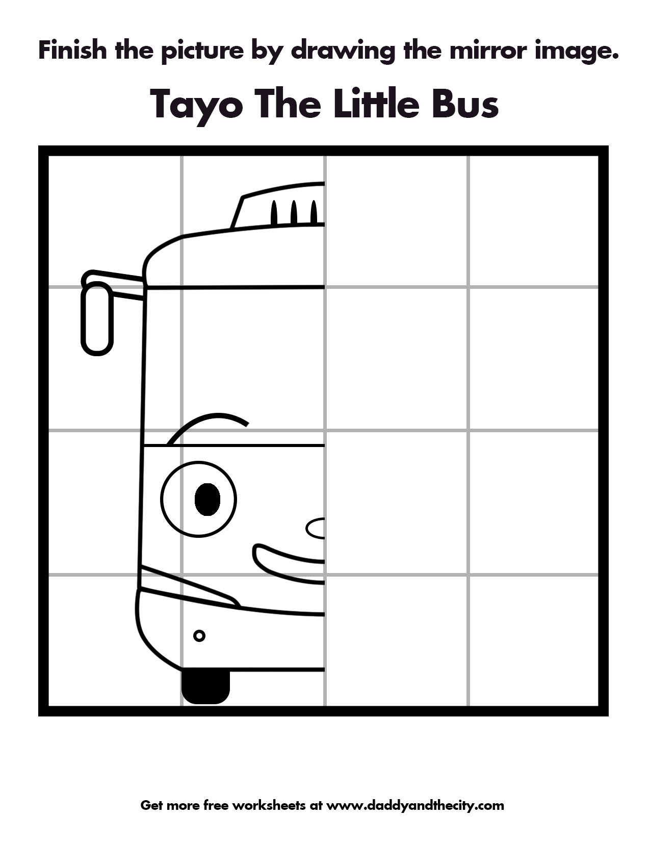 Tayo the little Bus drawing